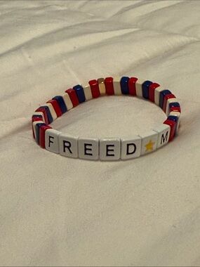 La Lumiere NY 'FREEDOM' Tile Bracelet - Red, White & Blue